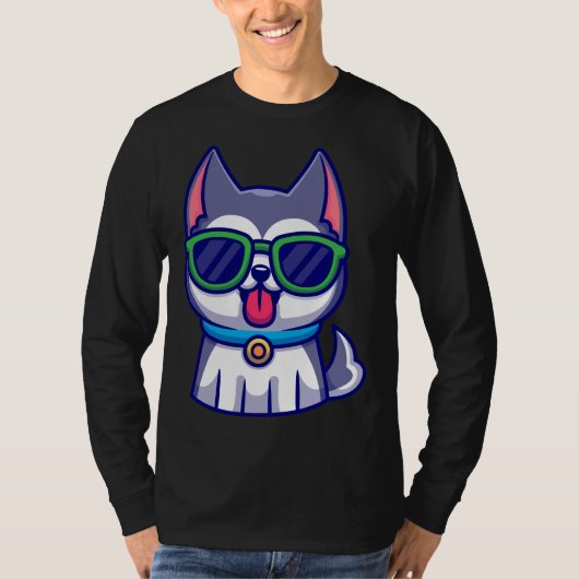 T-shirt Chou Husky (Devant)