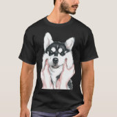 T-shirt Chou Husky (Devant)