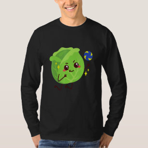T-shirt Chou Jouer Volleyball Végétable