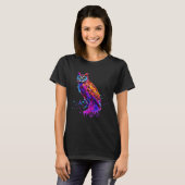 T-shirt Chouette à éclaboussures (Devant entier)
