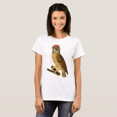 T-shirt Chouette avec Casquette Bowler style Steampunk (Devant entier)
