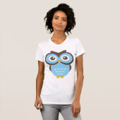 T-shirt Chouette bleue (Devant entier)