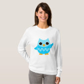 T-shirt Chouette bleue (Devant entier)