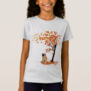 T-Shirt Chouette carlin Et Arbre Automne Propriétaire Carl