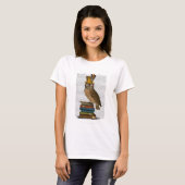 T-shirt Chouette dans les livres (Devant entier)
