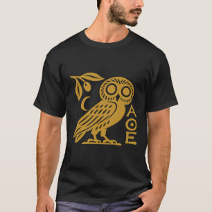 T-shirt Chouette d'Athéna Monnaie athénienne Symbole grec