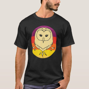 T-shirt Chouette de la forêt animale d'Oiseau de Sécession