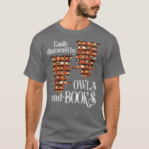 T-shirt Chouette de lecture livre cadeau de hibou de libra