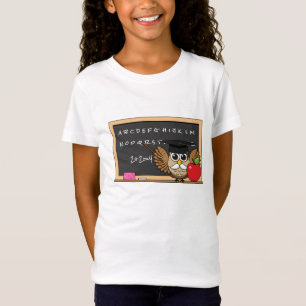 T-Shirt Chouette de maître mignonne avec un dessin à la po