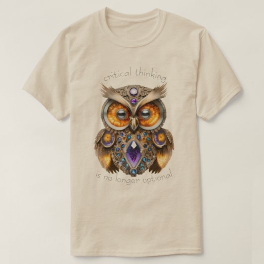 T-shirt Chouette d'expérience de vie 03 (Design devant)