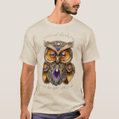 T-shirt Chouette d'expérience de vie 03 (Devant)