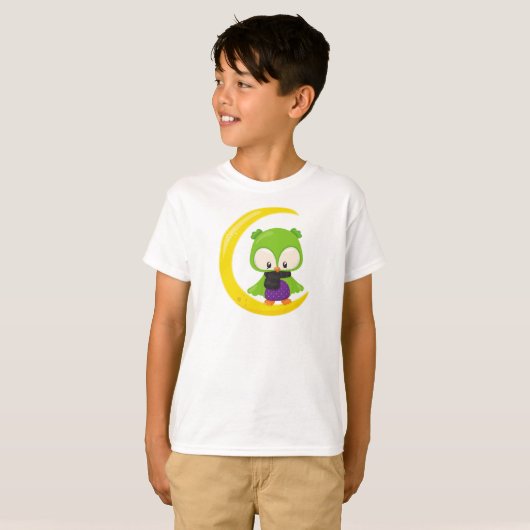 T-shirt Chouette d'Halloween, Chouette mignonne, Chouette  (Devant entier)