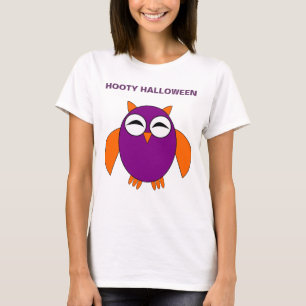 T-shirt Chouette d'Halloween Cute Custom T Shirt