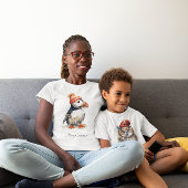 T-shirt Chouette d'hiver enchantée, personnalisée