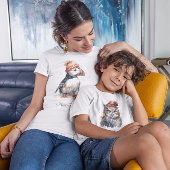 T-shirt Chouette d'hiver enchantée, personnalisée