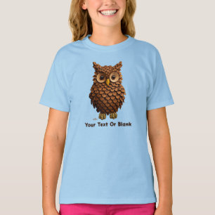 T-shirt Chouette du cône de pin
