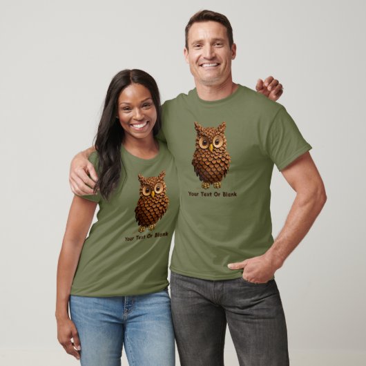 T-shirt Chouette du cône de pin (Unisexe)