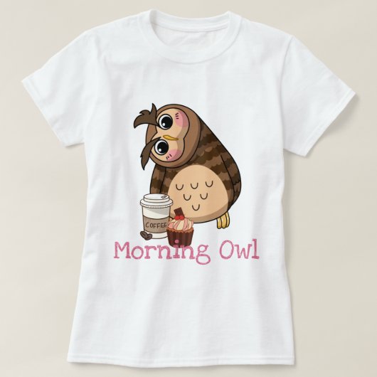 T-shirt Chouette du matin (Design devant)