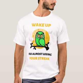 T-shirt Chouette Duolingo Perdre le flux