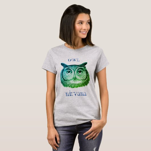 T-shirt Chouette en détresse Nirvana (Devant entier)
