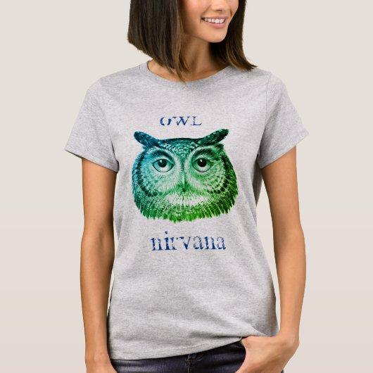 T-shirt Chouette en détresse Nirvana (Devant)