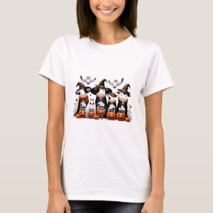 T-shirt Chouette fantôme Vaches Halloween Animaux Vache Lo