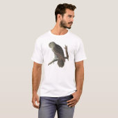 T-shirt Chouette gris par Audubon (Devant entier)