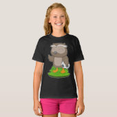 T-shirt Chouette joueur de football (Devant entier)