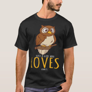 T-shirt Chouette Juste Une Fille Qui Aime Les Chouettes