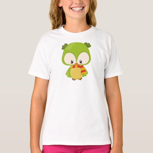 T-shirt Chouette mignonne, Petite Chouette, Petite Chouett (Devant)