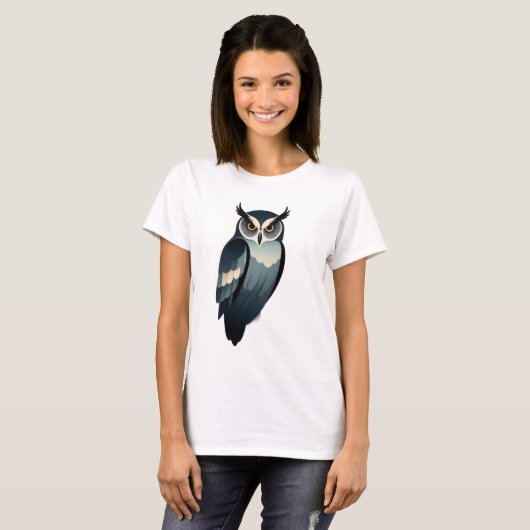 T-Shirt Chouette Mystique (Devant entier)