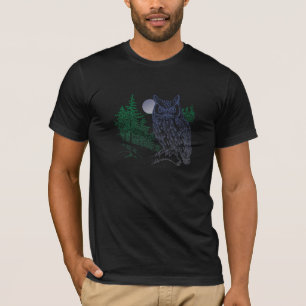 T-shirt chouette nocturne