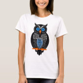 T-shirt Chouette noire (Devant)