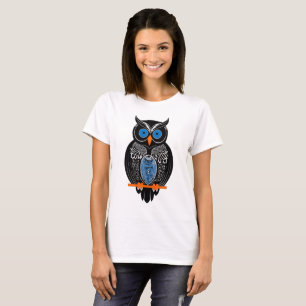 T-shirt Chouette noire