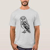 T-shirt Chouette rayée (Devant)