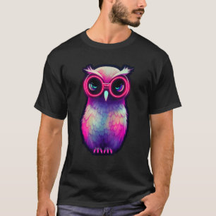 T-shirt Chouette Robotique Luminescente Chouette Sci Wi