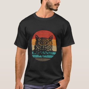 T-shirt Chouette style rétro Vintage