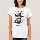 T-shirt Chouette sur une succursale (Devant)