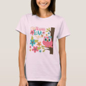 T-shirt Chouette t'aime toujours (Devant)