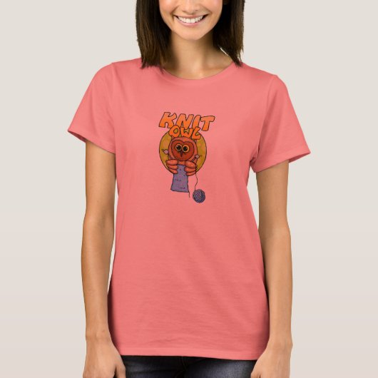 T-shirt chouette tricot (Devant)