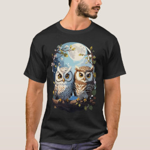 T-shirt Chouettes au clair de lune
