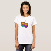 T-shirt Chouettes dans un nid (Devant entier)