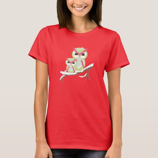 T-shirt Chouettes d'hiver (Devant)