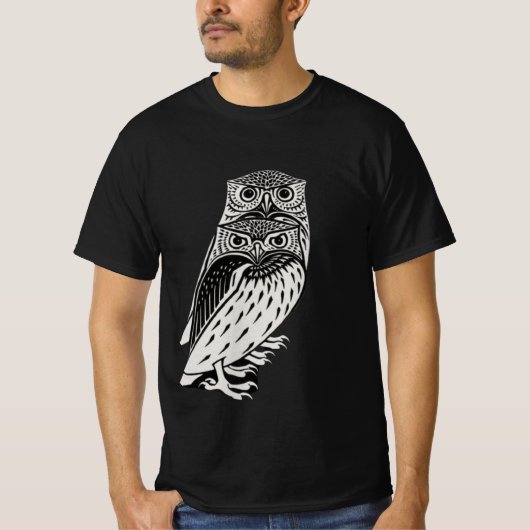 T-shirt Chouettes mignonnes (Devant)
