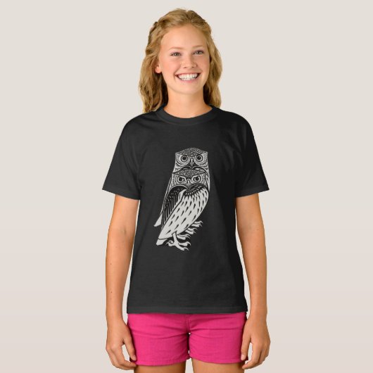 T-shirt Chouettes mignonnes (Devant entier)