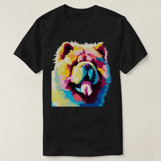 T-shirt Chow Chow Art Cadeaux Amoureux de les chiens 1 (Design devant)