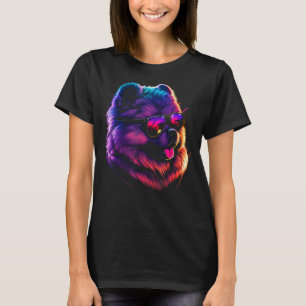 T-shirt Chow Chow Chien propriétaire Vaporwave Notorieux D