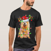 T-shirt Chow Chow Dog Lover Xmas Lighting Santa Chow Chow  (Devant)