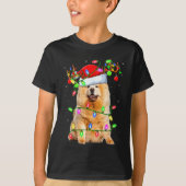 T-shirt Chow Chow Dog Lover Xmas Lighting Santa Chow Chow  (Devant)