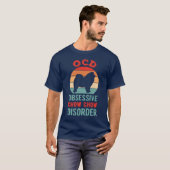 T-shirt Chow Chow drôle rétro (Devant entier)